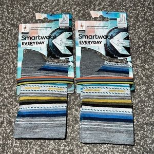 ❗️FINAL❗️ 🆕 SMARTWOOL Everyday Zero Cushion Crew Height Socks BUNDLE OF 2 🔴🔴